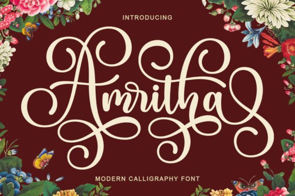 Amritha: A Designer’s Take on This Elegant Script Font
