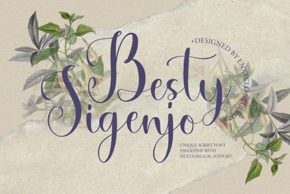 Besty Sigenjo: The Elegant Script Font That Elevates Campaign Visuals