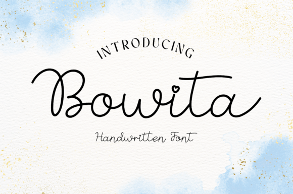 Bowita: A Handwritten Font That Brings Warmth to Branding Projects