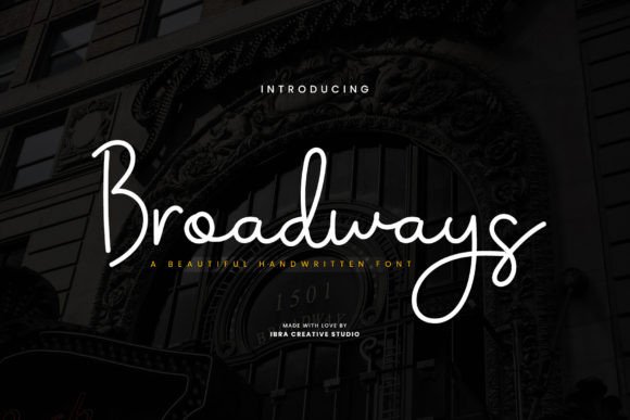 Broadways: A Handwritten Font That Elevates Web Design with Elegance