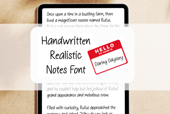 Daring Odyssey: A Handwritten Font That Elevates Your Brand Identity