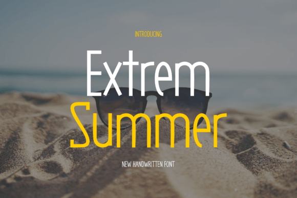Extrem Summer: A Sweet Handwritten Font for Crafters and Product Makers