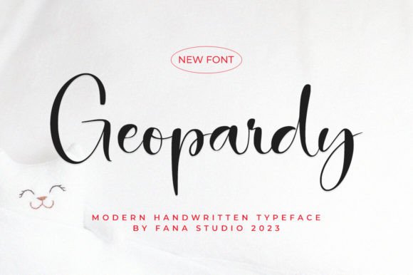 Geopardy: A Stylish Script Font for Modern Editorial Design