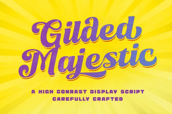 Gilded Majestic: A Bold Script Font for Modern Web Design