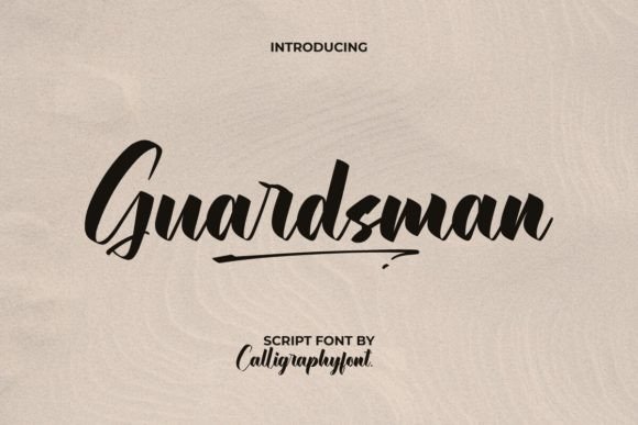 Guardsman Font: A Bold Script for Luxurious Branding Projects