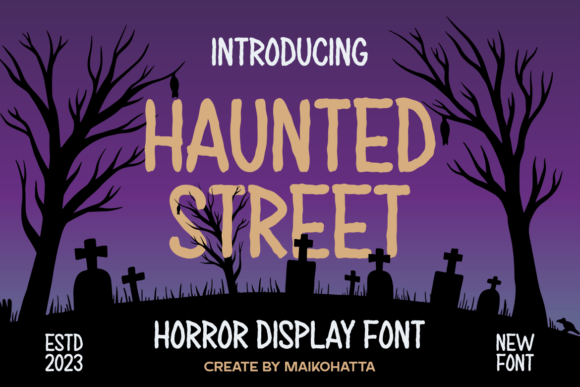 Haunted Street: A Spooky Script Font for Bold Branding Projects