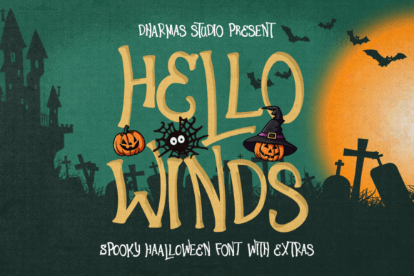 Hello Winds Font: Casting a Spooky Spell on My Handmade Designs