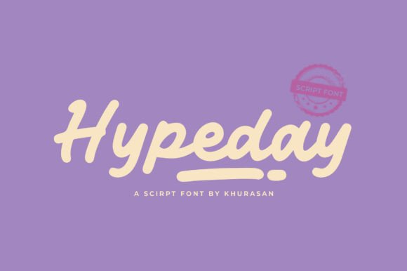 Hypeday: A Bold Script Font That Elevates Modern Web Design