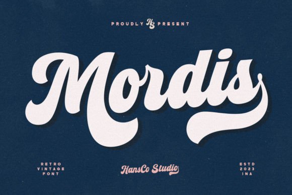 Mordis: A Retro Vintage Font for Crafters and Product Designers