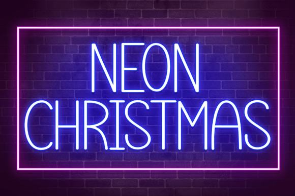 Neon Christmas: A Handwritten Font for Cheerful Editorial Designs