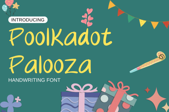 Poolkadot Palooza: A Handcrafted Font That Elevates Small Business Branding