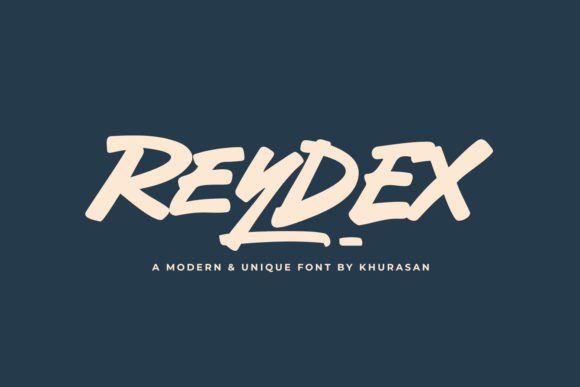 Reydex: A Bold Brush Font That Brings Branding Projects to Life