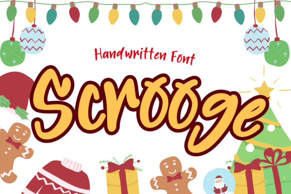 Scrooge: A Handwritten Font That Brings Charm to Every Craft and Product