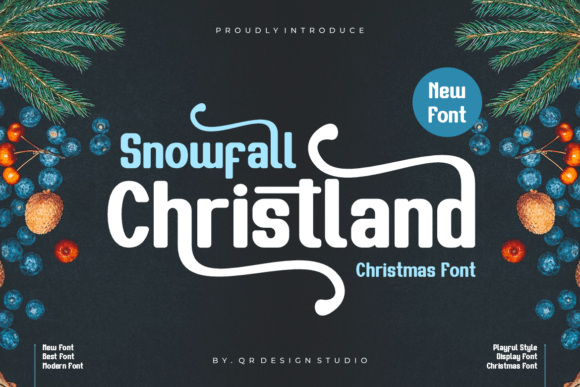 Snowfall Christland: A Timeless Handwritten Font for Editorial Design