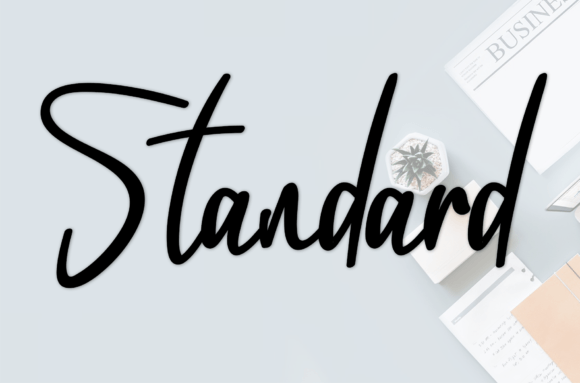Standard: A Handwritten Font That Elevates Your Handmade Product Designs