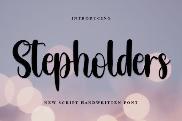 Stepholders: A Stylish Handwritten Font for Modern Editorial Design
