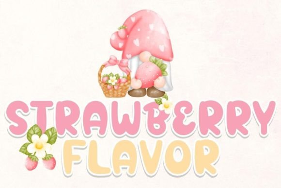 Strawberry Flavor Font: A Sweet Touch for Scroll-Stopping Visuals