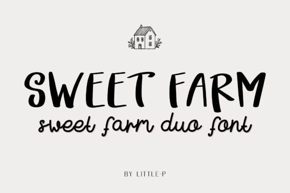 Sweet Farm: A Handwritten Farmhouse Font for Creative Branding Projects